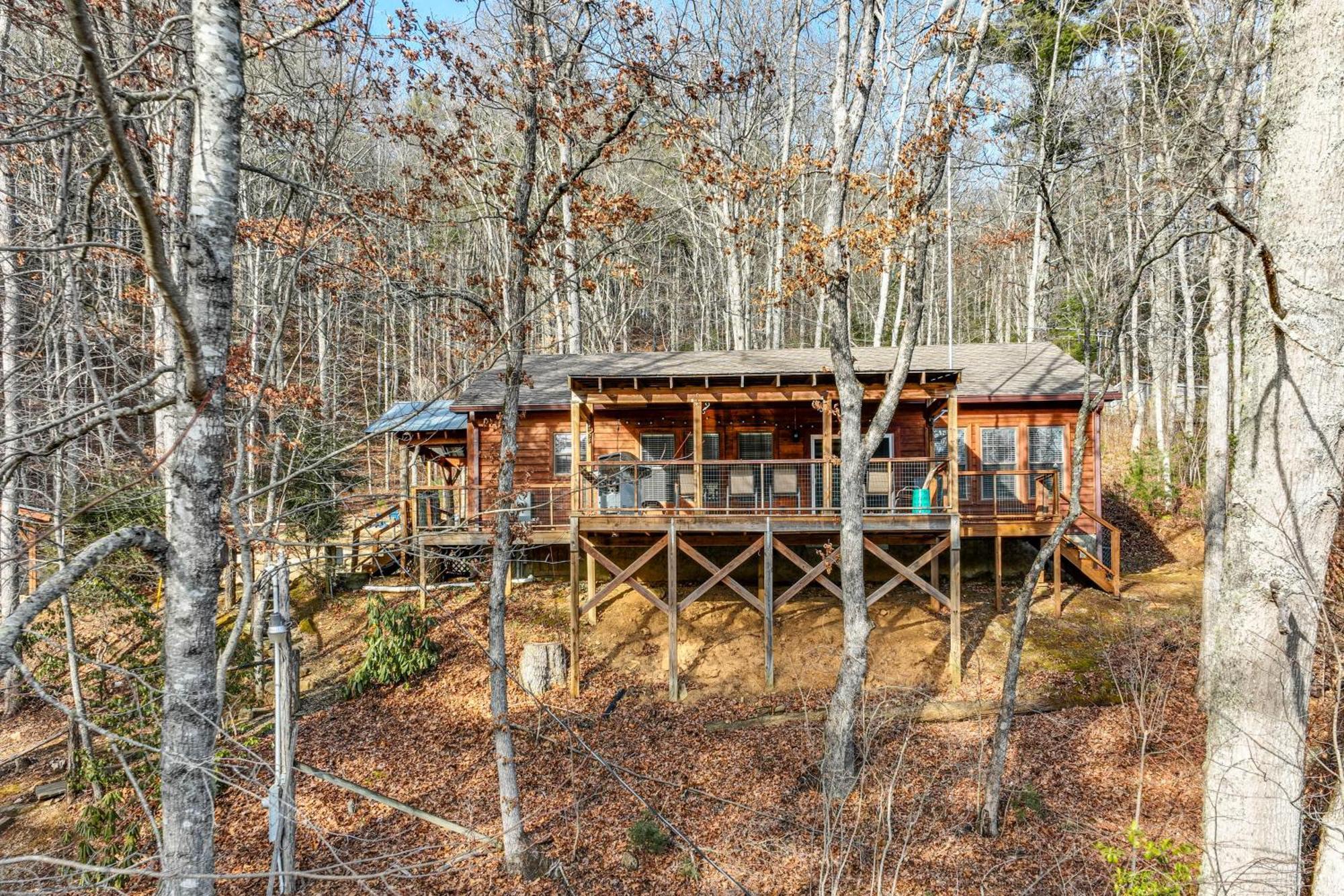 Lakeside Cashiers Cabin With Private Boat Dock! Cullowhee Екстериор снимка